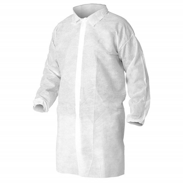 Non-woven Lab Coat Shirt Collar With/without Pockets Medical Chemistry Visit Coat
