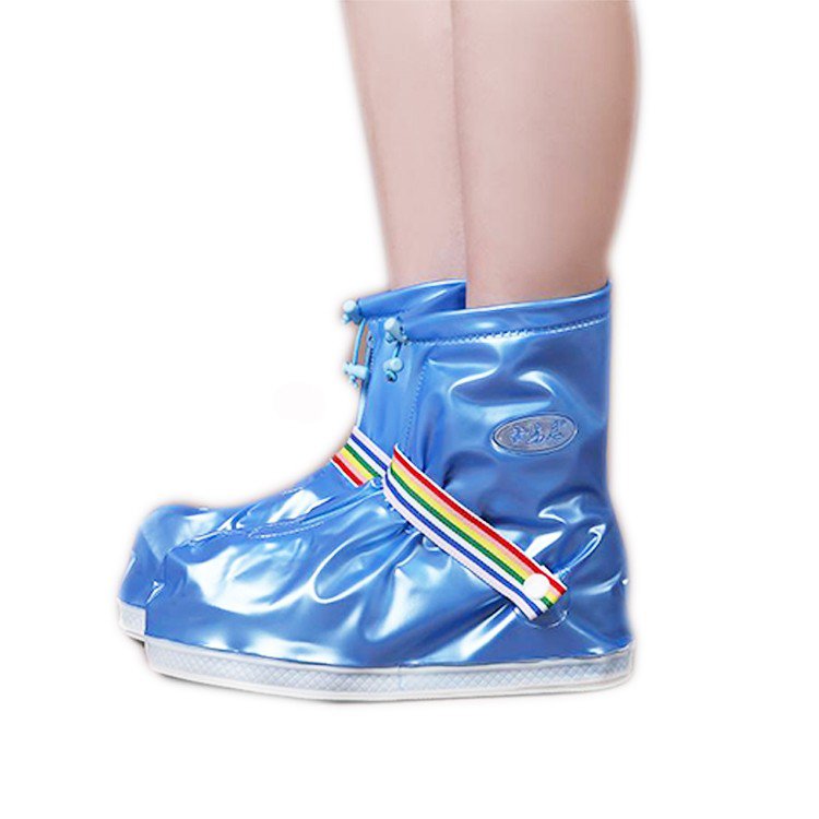 Waterproof PVC Rain Boot Cover Non-slip Outdoor Fashion PVC Shoe Cover 