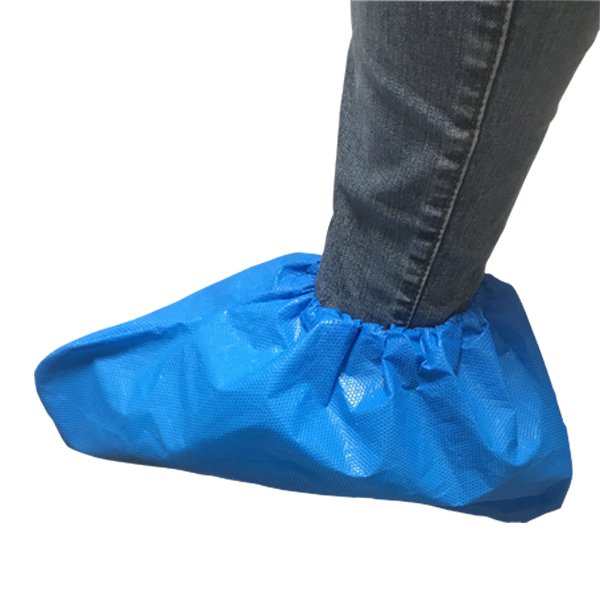 Couvre-chaussures jetables en plastique résistant à l'usure