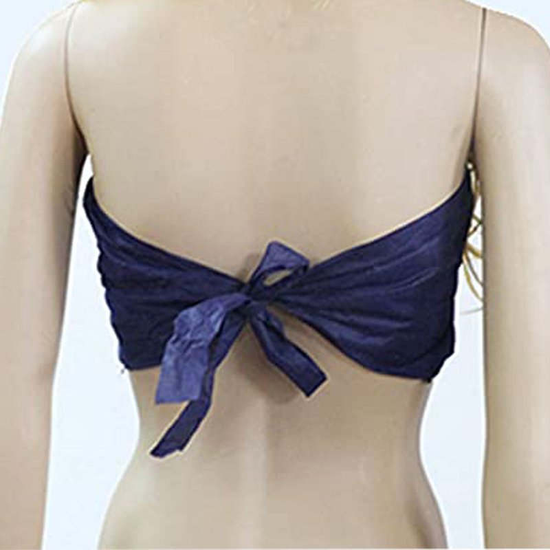 Blue Non Woven Disposable Bras,for Spa Massage Salon Beauty And Tanning  Services (100pcs) Individually Wrapped