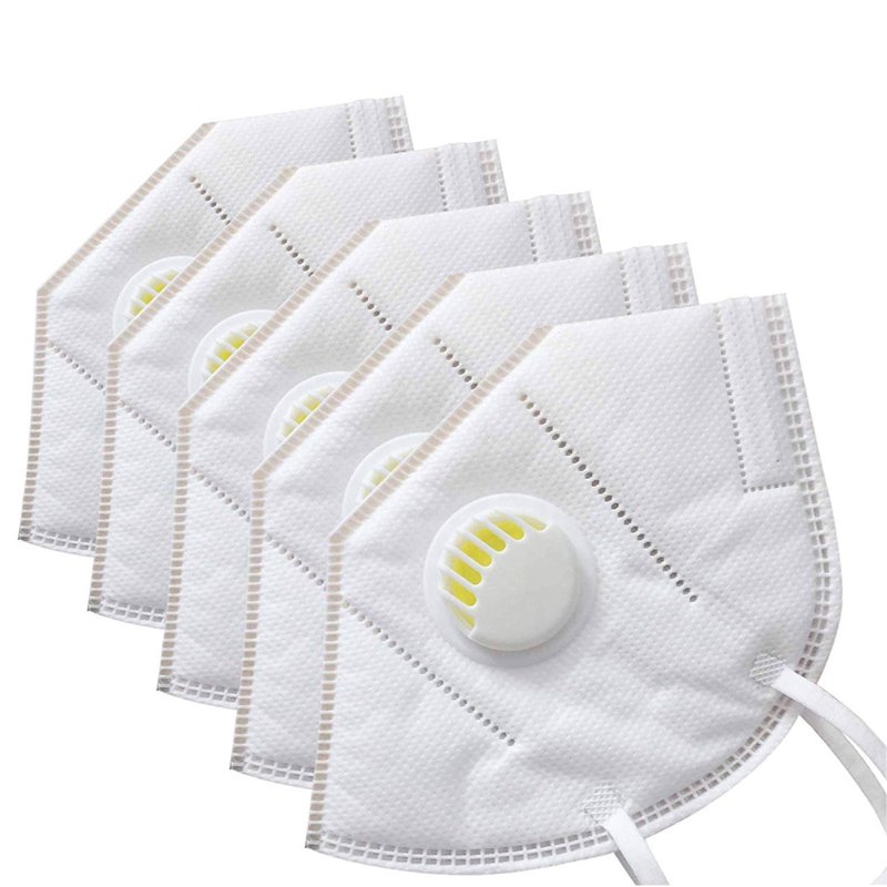 KN95 Non-woven Disposable Half Mask Earloop Face Mask With Valve