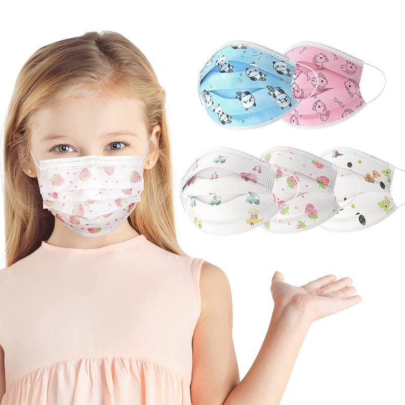 Disposable Lovely Cute Protective Pediatric Mask With Custom Logo 