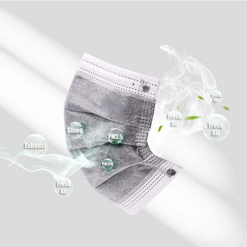 Active Carbon Mask Nonwoven 4-Ply Face Mask