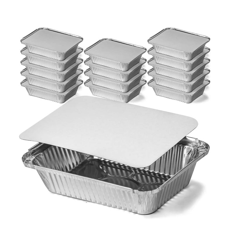 Aluminum Food Containers - Aviation Microwave Food Pans