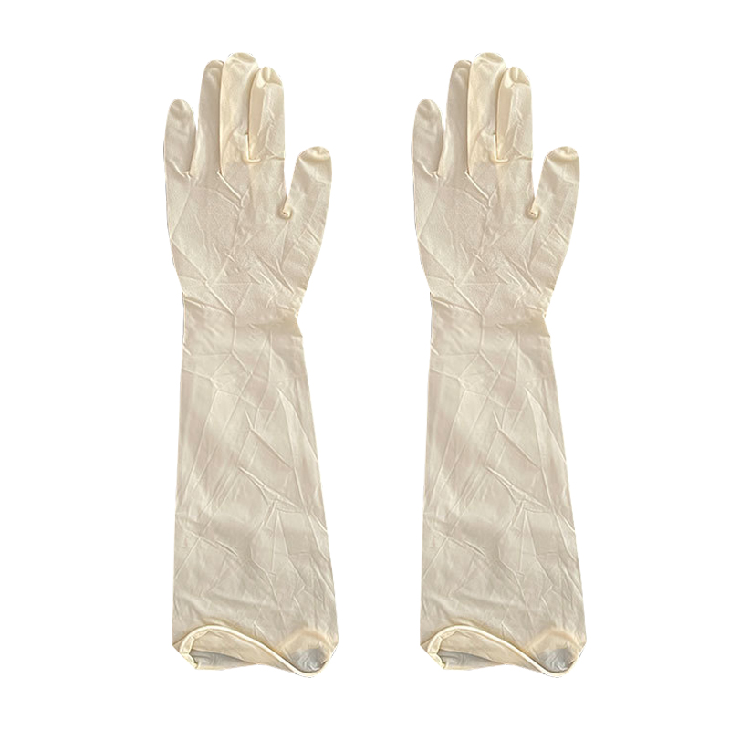 Disposable Nitrile Gloves With Extended Cuff And Embossed Fingers