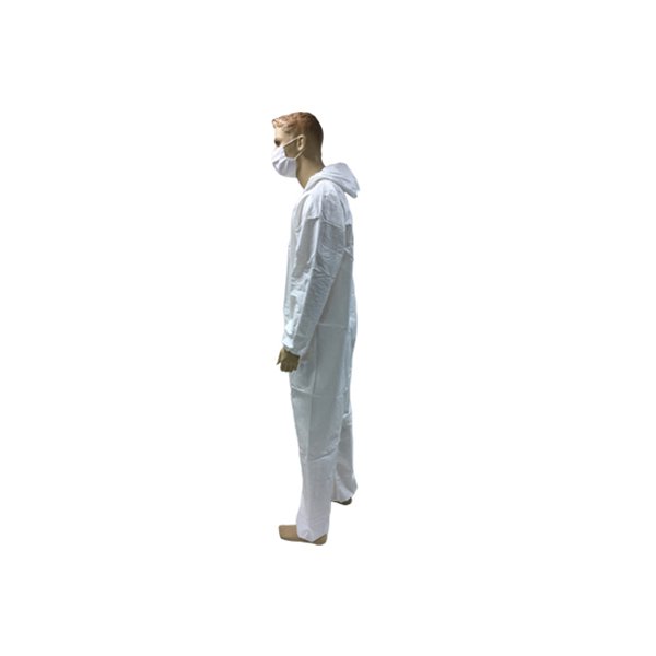 Disposable Coverall With Hood for Food Processing and Personal Protective